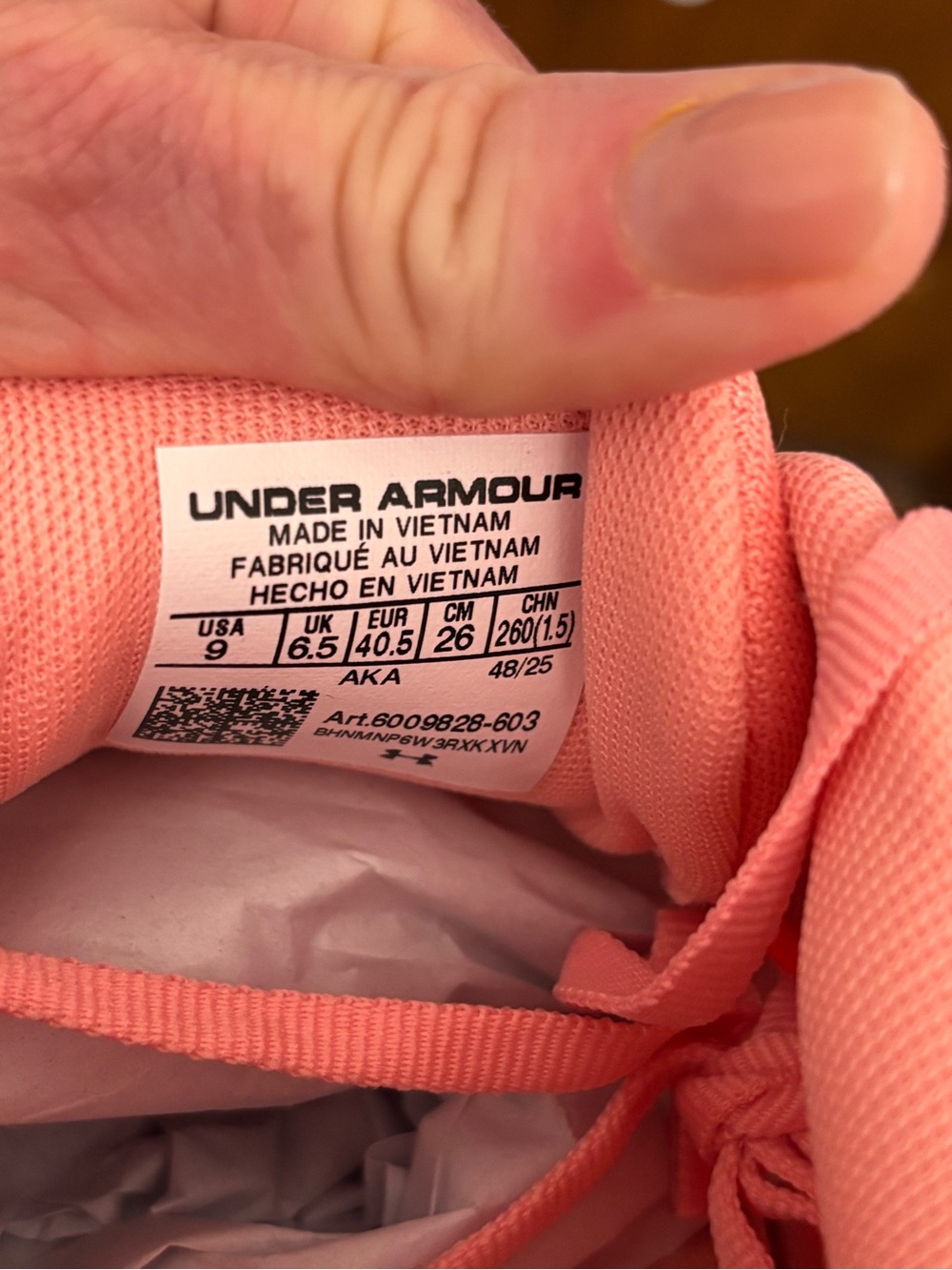 Under Armour Charged+ Ascend Women’s Running Shoes Pink Size 9 NIB - Picture 6 of 10